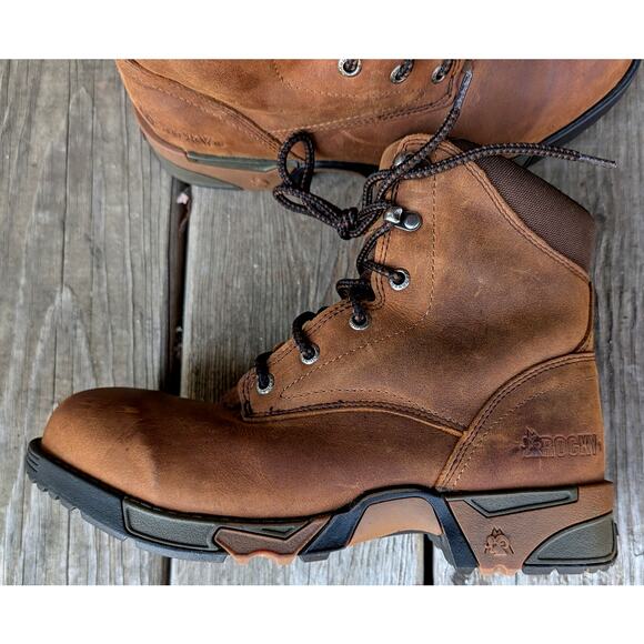 Rocky Aztec Women's 8 Composite Toe Waterproof Lace-up Work Boot 6” RKK0138 - Picture 10 of 11
